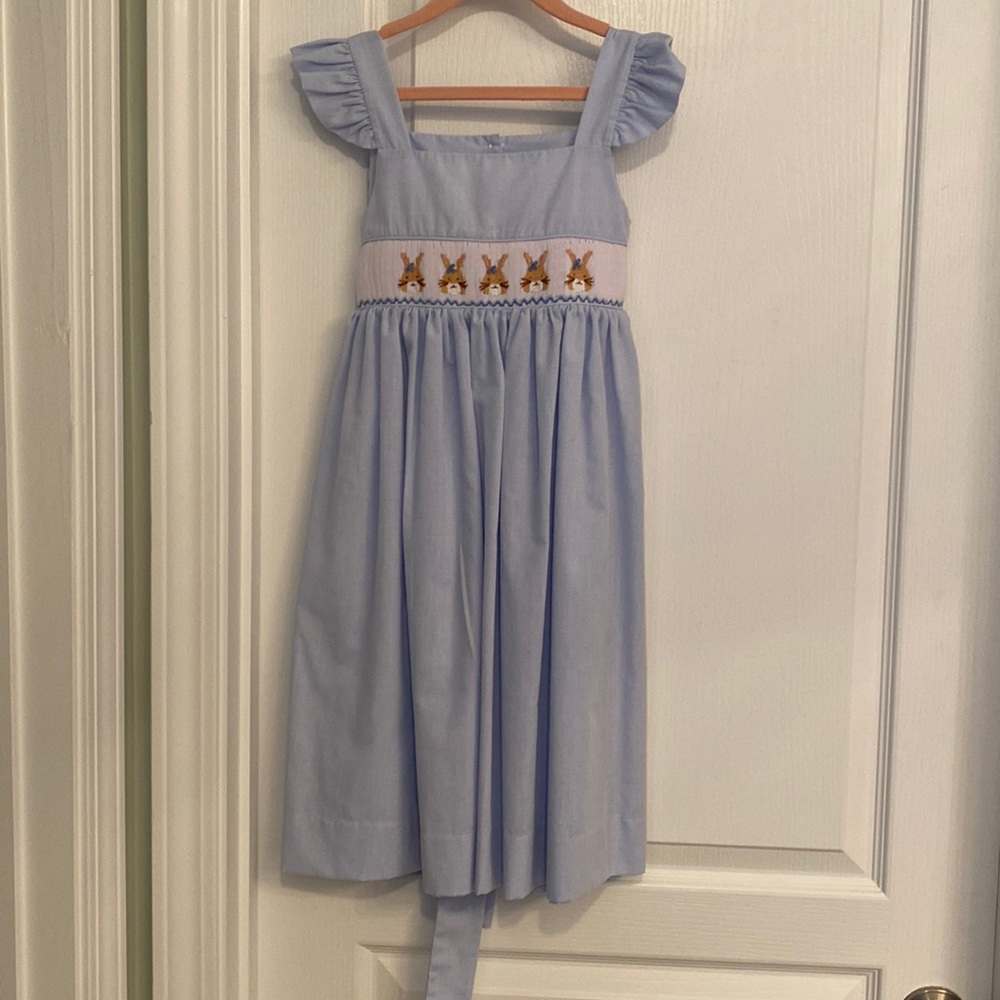 Easter smocked dress in EUC